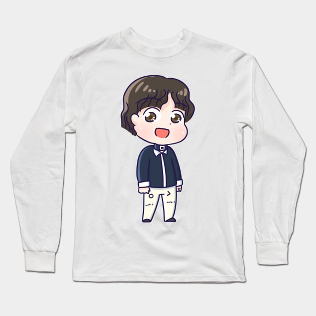 BTS Suga Fake Love chibi Long Sleeve T-Shirt by Oricca